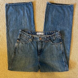 STAUD + Wrangler The Loose Jean in Mid Blue 29x32